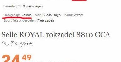 dameszadel goed voor prostaat